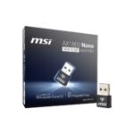 MSI AX1800 Nano USB Adapter Wi-Fi 6 1201 Mbit/s Dual Band Black
