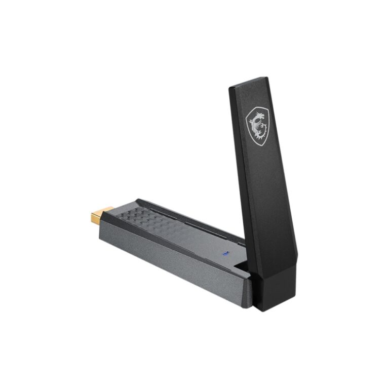MSI AX1800 Wi-Fi 6 USB Wireless Adapter Dual-band 1201 Mbit/s Black