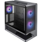 MSI MPG VIXTA 300R AIRFLOW PZ Midi Tower Computer Case Black Supports ATX, Micro ATX, Mini-ITX