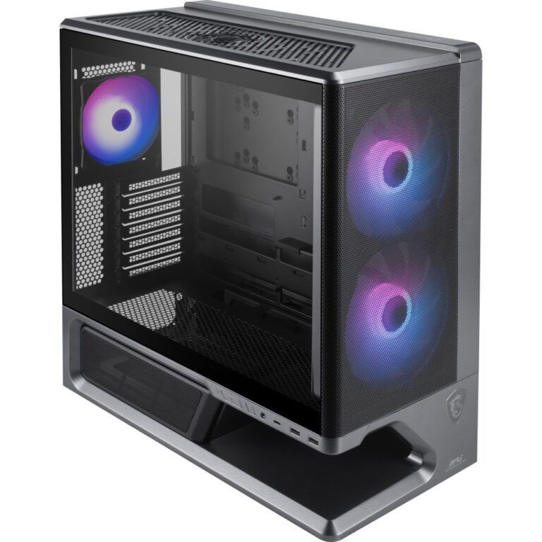 MSI MPG VIXTA 300R AIRFLOW PZ Midi Tower Computer Case Black Supports ATX, Micro ATX, Mini-ITX