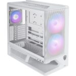 MSI MPG VIXTA 300R AIRFLOW PZ Midi Tower PC Case ATX mATX Mini-ITX RGB White