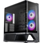 MSI MPG VIXTA 300R PZ Midi Tower PC Case Black ATX Micro ATX Mini-ITX RGB Illumination 140mm Fans Liquid Cooling