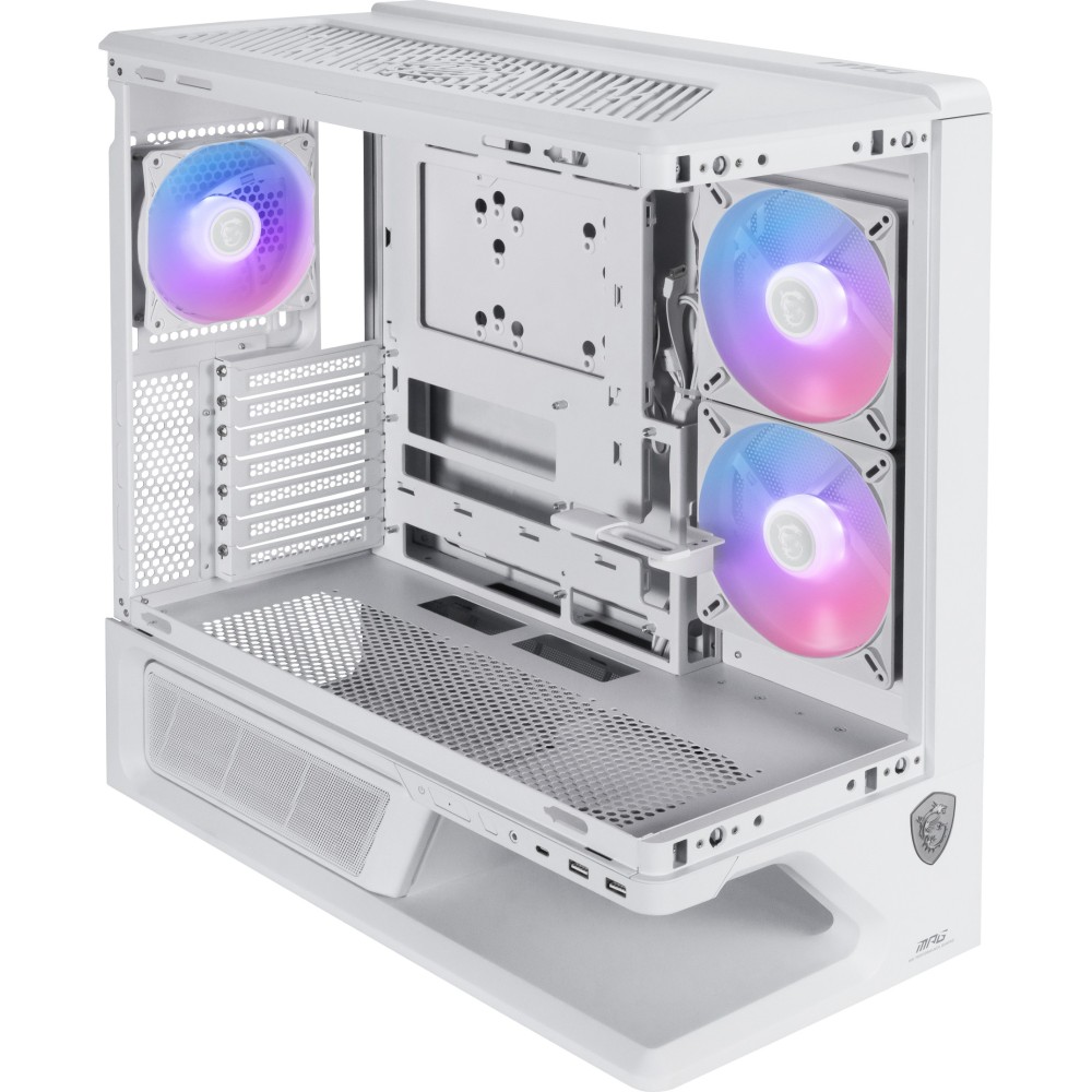 MSI MPG VIXTA 300R PZ W Midi Tower Computer Case White ATX micro ATX Mini-ITX Liquid Cooling RGB USB-C MSI MPG VIXTA 300R PZ W Midi Tower Computer Case White ATX micro ATX Mini-ITX Liquid Cooling RGB USB-C