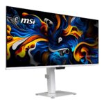 MSI PRO MAX 341QPXW14G 34" UWQHD 144Hz QD-OLED Ultrawide Monitor White