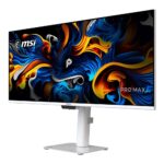 MSI PRO MAX 341QPXW14G 34" UWQHD 144Hz QD-OLED Ultrawide Monitor White