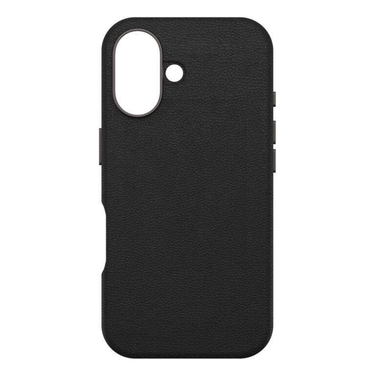OtterBox Symmetry Series Cactus Leather Case for iPhone 16 MagSafe Drop Proof MIL-STD-810G in Noir Ash