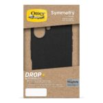 OtterBox Symmetry Series Cactus Leather Case for iPhone 16 MagSafe Drop Proof MIL-STD-810G in Noir Ash