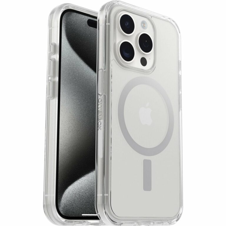 OtterBox Symmetry Series Clear for MagSafe Case, iPhone 15 Pro, Drop Proof, MIL-STD-810G