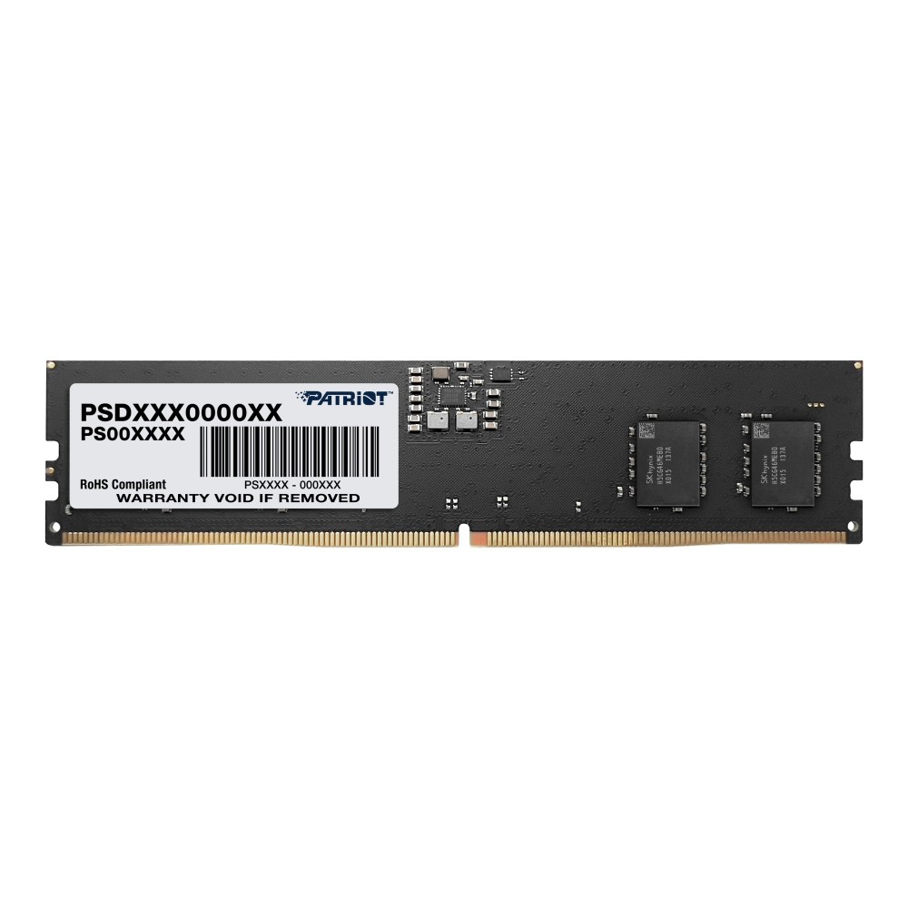 Patriot Signature PSD516G560081 DDR5 Memory Module 16 GB 5600 MHz 1 x 16 GB Unbuffered DIMM Patriot Signature PSD516G560081 DDR5 Memory Module 16 GB 5600 MHz 1 x 16 GB Unbuffered DIMM