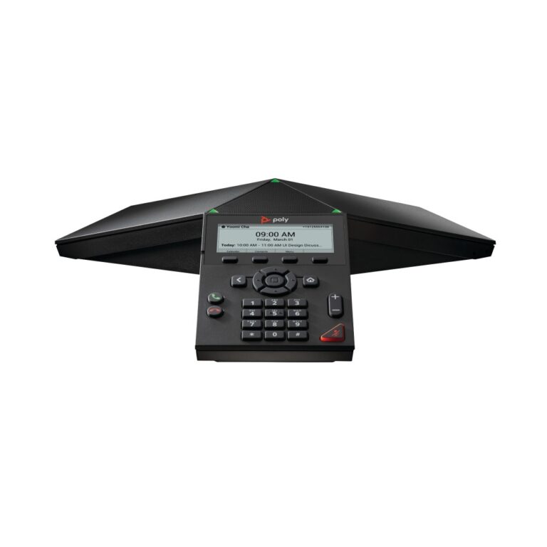 Poly Trio 8300 IP Conference Phone 3.5" Display PoE Enabled Gigabit Ethernet Black