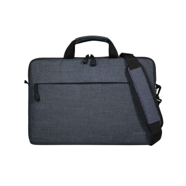PORT Designs Belize 13.3" Laptop Sleeve Grey with Front Pocket and Removable Shoulder Strap