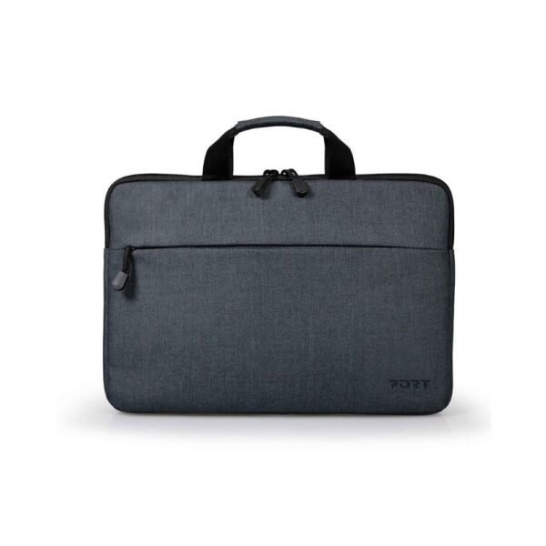 PORT Designs BELIZE TL 15.6 Laptop Sleeve Case for 14-15.6" Grey Nylon Interior Front Pocket