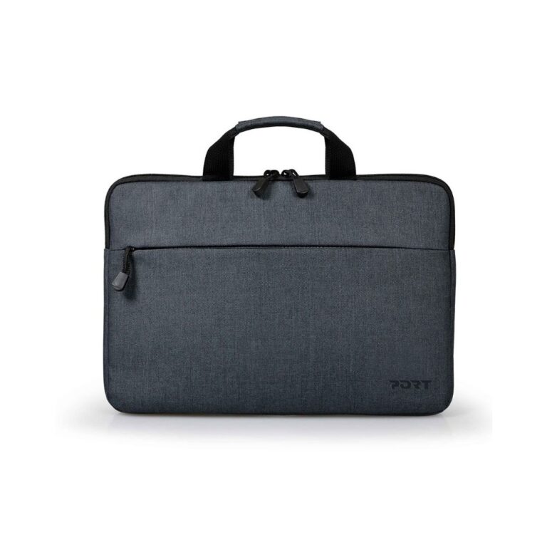 PORT Designs BELIZE TL 15.6 Laptop Sleeve Case for 14-15.6" Grey Nylon Interior Front Pocket
