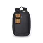 PORT Designs Chicago Evo 16" Laptop Backpack Expandable 6L to 14L Black Water Repellent Recycled