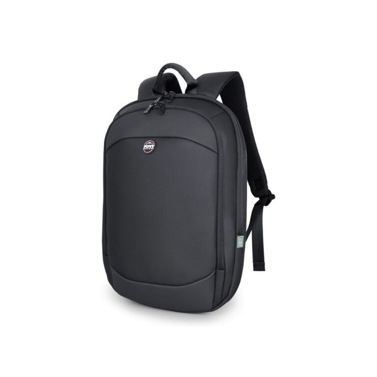 PORT Designs Chicago Evo 16" Laptop Backpack Expandable 6L to 14L Black Water Repellent Recycled