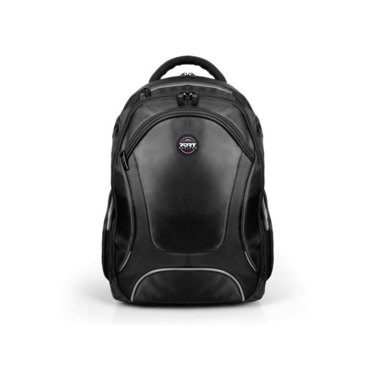 PORT Designs Courchevel II Eco Backpack 16" Laptop Compartment 27L Capacity 30% Recycled Materials Black