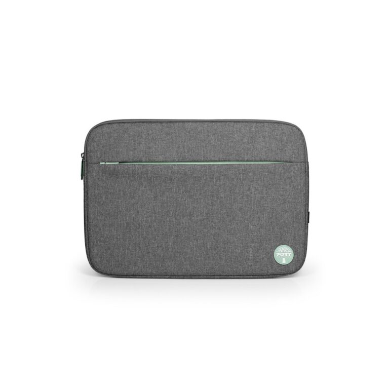 Port Designs Yosemite Eco Sleeve Case for 15.6" Laptops Grey Recycled Material Front Pocket