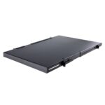 StarTech.com 1U 4-Post Adjustable Server Rack Shelf Black Steel 150kg Capacity 19.5 to 38in Depth