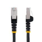 StarTech.com 7.5m Cat6a Ethernet Cable RJ-45 to RJ-45 Black Snagless LSZH 10GbE 100W PoE++ S/FTP