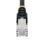 StarTech.com 7.5m Cat6a Ethernet Cable RJ-45 to RJ-45 Black Snagless LSZH 10GbE 100W PoE++ S/FTP