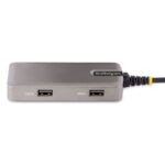 StarTech.com USB-C Multiport Adapter Black 4K 60Hz HDMI 100W Power Delivery Pass-Through 3-Port USB Hub 30cm Cable