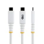 StarTech.com USB-C to USB-C Charging Cable 2 Metre 240W PD EPR White