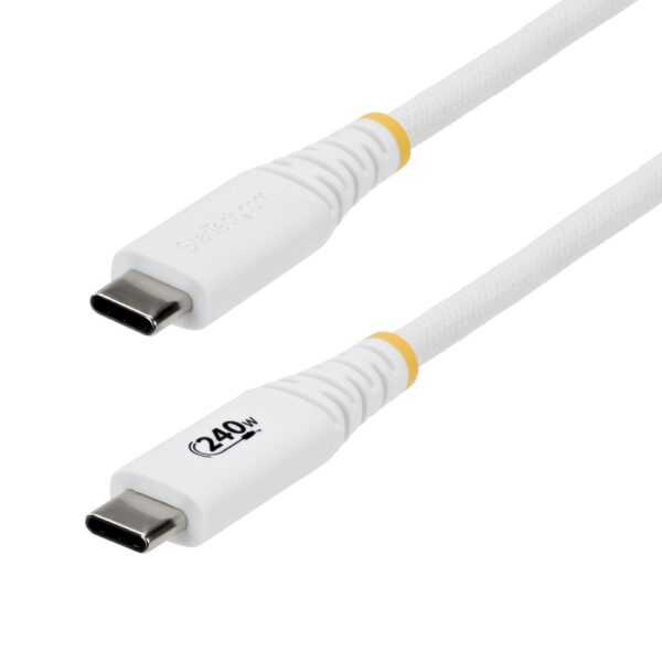 StarTech.com USB-C to USB-C Charging Cable 2 Metre 240W PD EPR White