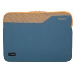Targus Pulse II EcoSmart Laptop Sleeve Case 14" Neoprene GRS Certified Water Repellent Blue, Orange