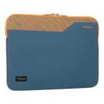 Targus Pulse II EcoSmart Laptop Sleeve Case 14" Neoprene GRS Certified Water Repellent Blue, Orange