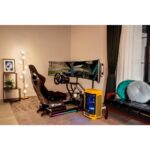 Thermaltake GR500 Racing Simulator Cockpit Aluminium Frame Adjustable Bucket Seat RGB Compatible Logitech Fanatec Thrustmaster Black
