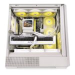 Thermaltake Retro 360 Ultra ARGB Sync AIO Liquid Cooler 3.7 CRT LCD Triple 120mm Fans White Intel AMD