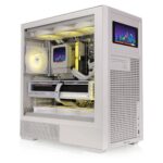 Thermaltake Retro 360 Ultra ARGB Sync AIO Liquid Cooler 3.7 CRT LCD Triple 120mm Fans White Intel AMD