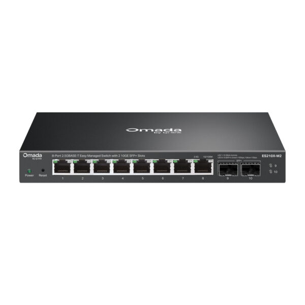 TP-Link ES210X-M2 Managed Network Switch 8x 2.5G Ethernet Ports 2 SFP+ Slots Black