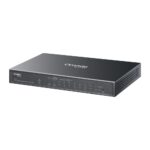 TP-Link Omada ES210GP Managed L2 Gigabit Ethernet Switch 10 Port 8 PoE+ 63W Budget DIN Rail Cloud Managed Black