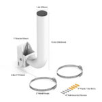 TP-Link Omada TL-APM200 Pole/Wall Mount Kit for Outdoor Access Point White Stainless Steel