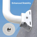 TP-Link Omada TL-APM200 Pole/Wall Mount Kit for Outdoor Access Point White Stainless Steel