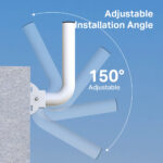 TP-Link Omada TL-APM200 Pole/Wall Mount Kit for Outdoor Access Point White Stainless Steel