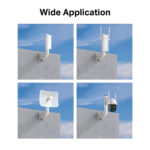 TP-Link Omada TL-APM200 Pole/Wall Mount Kit for Outdoor Access Point White Stainless Steel