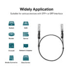 TP-Link Omada TL-SM5220-1M SFP+ Direct Attach Copper Cable 1 m SFP+ to SFP+ 10 Gbit/s Black