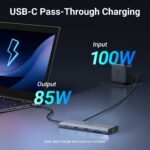 Ugreen REVODOK PRO 10 10-in-1 HDMI Dock with 2 HDMI, 2 USB-C, 1 USB-A, Ethernet, SD/TF, 100W PD, Grey