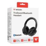 Verbatim TruSound Bluetooth 5.4 Headset Black Wireless Wired 3.5mm Built-in Microphone 10 Hours Playback Foldable