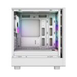 VIDA Spire M Micro Tower Gaming PC Case Micro ATX ITX Support with 3 ARGB Fans and Tempered Glass Side Window White