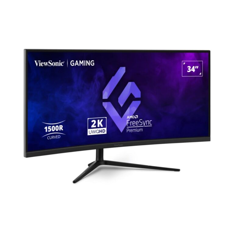 ViewSonic VX3418C-2K 34" Curved Gaming Monitor UWQHD 180Hz VA Panel Black