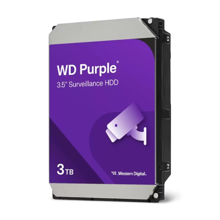 Western Digital Purple Internal Hard Drive 3 TB Serial ATA III 3.5" 5400 RPM Surveillance