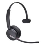 Yealink BH70 Monaural Headset Wireless Bluetooth 5.2 USB-C/A Teams Noise Cancelling Mic with Stand Black