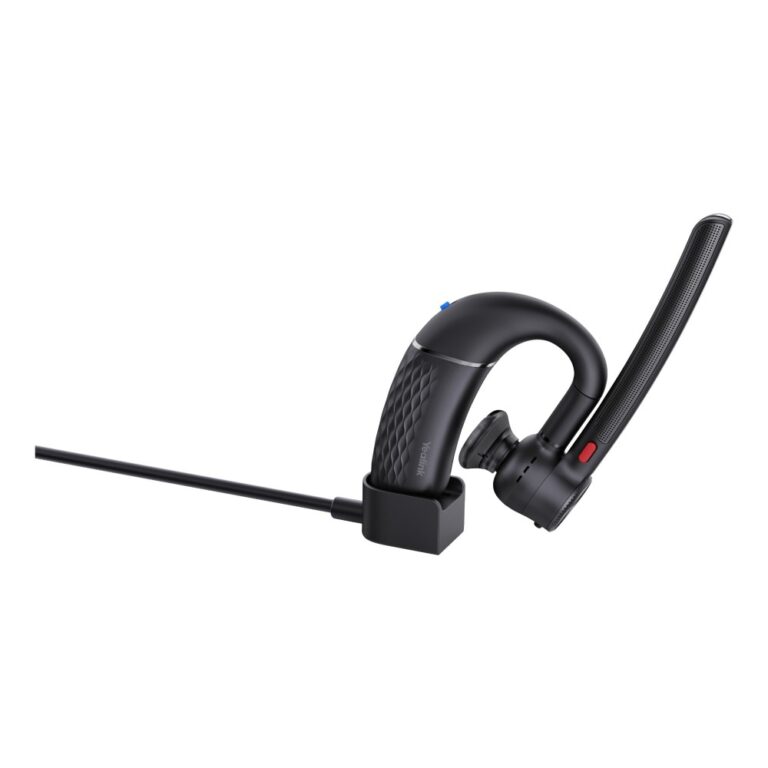 Yealink BH71 Lite Monaural Headset Wireless Bluetooth 5.3 Wired USB-C Mic AI Noise Cancellation 10h Talk Time Black