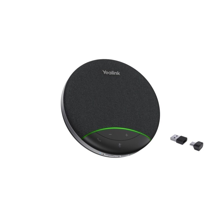 Yealink SP92 Speakerphone Bluetooth 5.3 USB-C with Dongle AI Noise Reduction Echo Cancellation Black