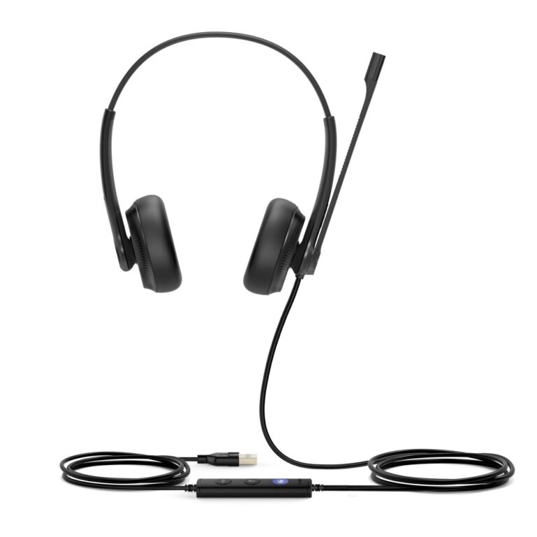 Yealink UH34 Dual Teams Headset Wired USB Type-A Black Boom Microphone Noise Cancelling