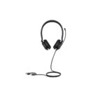 Yealink UH35 Wired USB-C and USB-A Headset Dual Microphone Passive Noise Cancelling Optimised for Teams Black