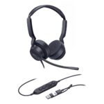 Yealink UH42 Wired USB-C and USB-A Headset with Noise Cancelling Boom Microphone Black